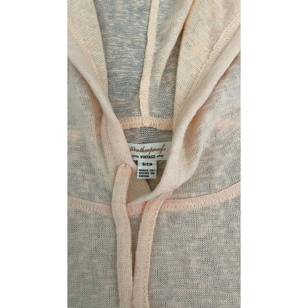 Weatherproof Lightweight Hoodie Sweater Womens Size Small Peach Orange Hooded - Picture 7 of 13